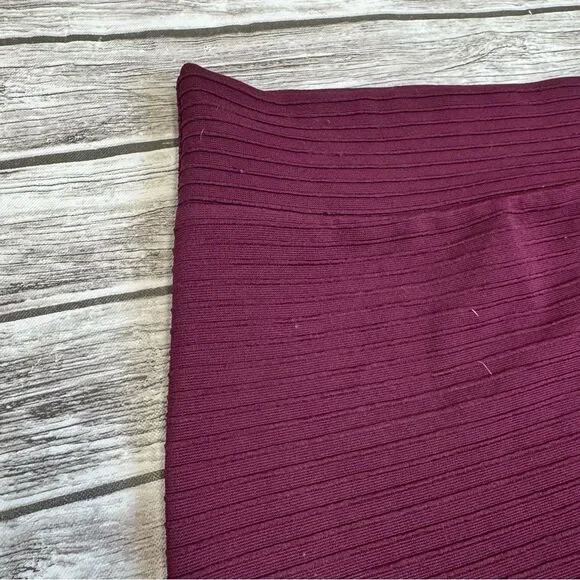 Sparkle & Fade Women's Plum Midi Pencil Skirt Stretch High Waist Medium M - Picture 3 of 8